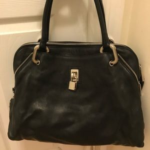 Marc Jacobs Black Leather Bag w Lock